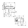 Ugradna baterija za lavabo Hansgrohe Metris 31085000