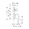 Ugradna baterija za tuš kadu Hansgrohe Metris 31493000