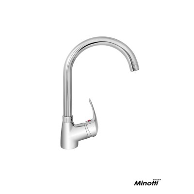 Stojeća baterija za sudoperu Minotti Standard 6888 sa pokretnom labud lulom.