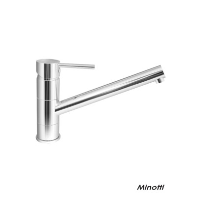 Jednoručna baterija za sudoperu Minotti Tubo 6114 je namenjena za kuhinje koje dobijaju toplu vodu iz centralnog bojlera