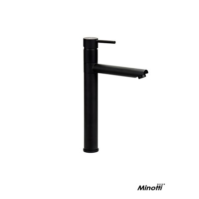 Minotti Tubo Dark Elegance 6119B je visoka baterija namenjena za nadgradni lavabo
