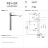 Baterija za lavabo visoka Remer Energy EY11L