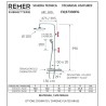 Baterija za tuš kadu termostatska Remer Elegance EQ37330FG