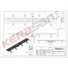 Kanalica za tuš kabinu sa rešetkom 95×5,75cm KSN-95