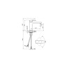 Baterija za lavabo M Rosan Quadro White JQ30201W