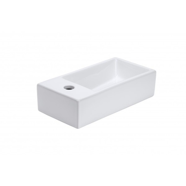 Lavabo nadgradni 405x205x105 MINOTTI sa rupom desni