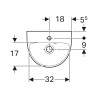 Lavabo 360x290 Geberit Selnova 500.320.01.7