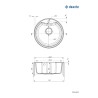 Granitna sudopera DEANTE ZRS T803