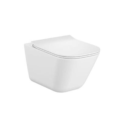 Konzolna WC šolja Roca GAP od sanitarne keramike sa rimless tehnologijom, bez unutrašnjeg oboda što sprečava taloženje kamenca