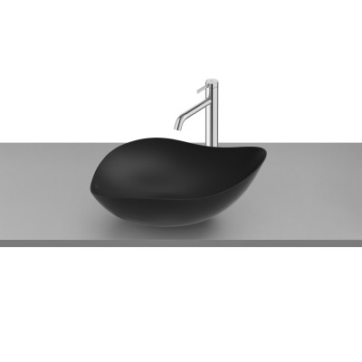 Nadgradni umivaonik Roca Ruyohtake A327A13640 je odrađen od visokokvalitetnog porcelana u mat crnoj boji