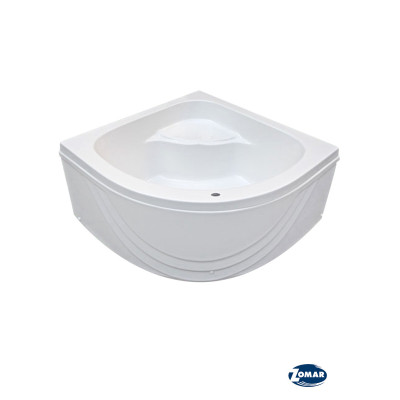 Akrilna polukružna duboka kada Harmonija R90 domaćeg proizvođača Zomar. Tuš kada dolazi u kompletu sa metalnom podkonstrukcijom