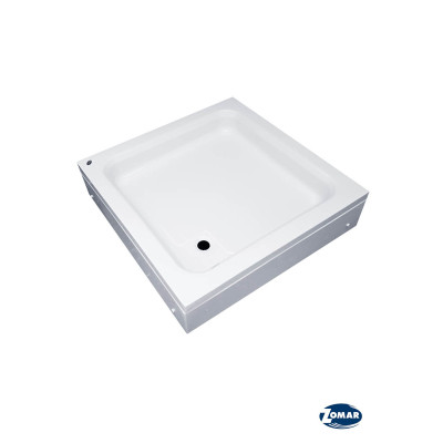 Akrilna tuš kada sa metalnom podkonstrukcijom i oblogom od akrila Maja 90x90 Ekonomik domaćeg proizvođača Zomar