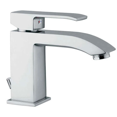 Jednoručna baterija za lavabo Paffoni Level, baterija se ugrađuje na lavabo na jednu rupu. Baterija sjajne hrom završne obrade