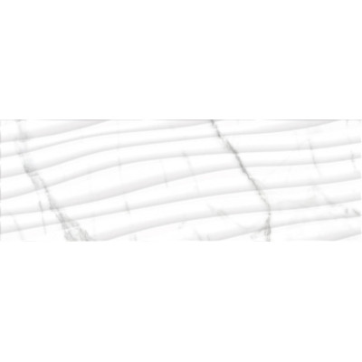 Zidne keramičke pločice velikog formata reljefne strukture za enterijer Capitol Curve super white matt 40x120 Halcon Ceramicas