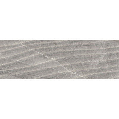 Zidne keramičke pločice reljefne strukture za kuhinju i kupatilo Tempo curve ash matt 30x90cm proizvođača Halcon Ceramicas