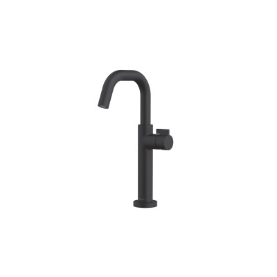 Jednoručna baterija za nadgradni lavabo moderne i elegantne mat crne završne obrade Rosan Stolz S3 Black 330209B
