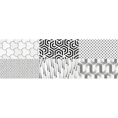 Zidne keramičke pločice za kuhinju i kupatilo Camaleonte decor mix negro 20x60cm španskog brenda Super Ceramica