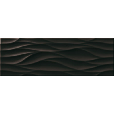 Zidne keramičke pločice za kuhinju i kupatilo Waves negro 20x60cm španskog brenda Super Ceramica