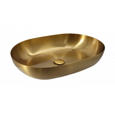 Metalni umivaonik COPEN 555x380 brušeni mesing