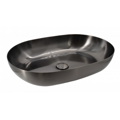 Metalni nadgradni umivaonik COPEN dimenzija 555x380mm. Ovaj umivaonik je izrađen od nerđajućeg čelika boje tamnog metala