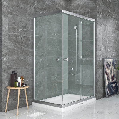 Tuš kabina NEPTUN je dostupna u 3 različite dimenzije, 80x100cm, 80x120cm i 90x120cm, sa visinom od 190cm