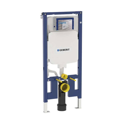 Ugradni vodokotlić za konzolnu WC šolju Geberit Duofix Sigma 8cm 111.796.00.1. Ugradni vodokotlić ima dvokoličinsko ispiranje
