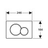 Tipka Geberit Sigma01 crna 115.770.DW.5