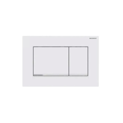 Tipka za ugradni vodokotlić sa dvokoličinskim ispiranjem Geberit Sigma30 115.883.JT.1 mat bele boje