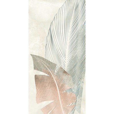 Granitne pločice velikog formata sa dekorativnim motivima LUMIERE Decor Classic Leaf 60x120