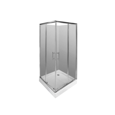 Četvrtasta tuš kabina sa akrilnom tuš kadicom Linni TRANSPARENT dimenzija 90x90cm