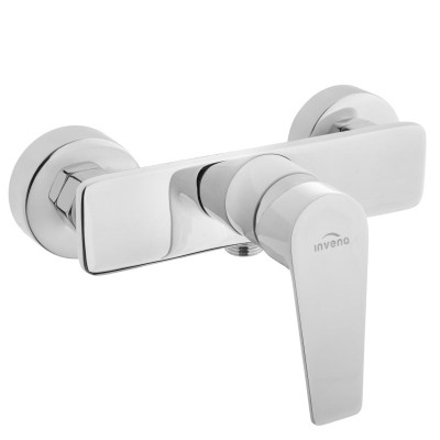 Jednoručna zidna baterija za tuš kadu sa keramičkim mešačem od 35mm Invena DOKOS.