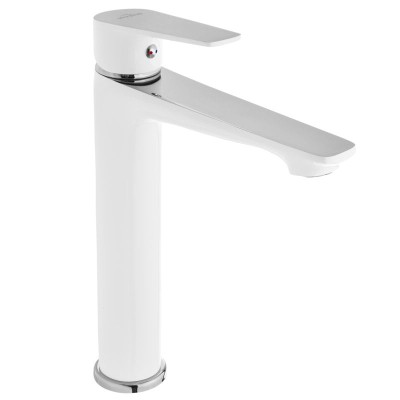 Visoka jednoručna baterija za nadgradni lavabo Invena DOKOS. Ovu bateriju odlikuje moderan dizajn