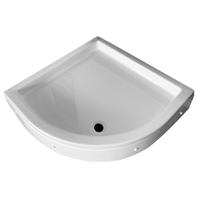 Polukružna akrilna tuš kada sa skidajućom akrilnom oblogom, dostupna u dimenzijama R80x16 i R90x16