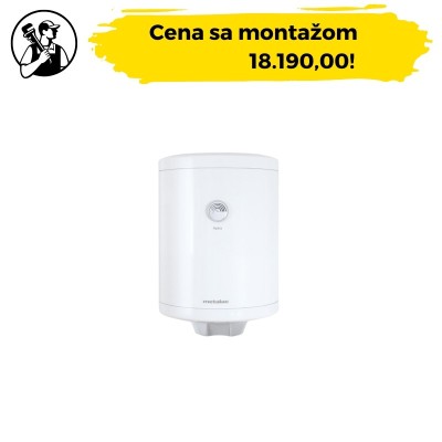Bojler za kupatilo Metalac MB Hydra sa kazanom od emajliranog čelika i zapreminom od 50 litara