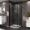Četvrtasta tuš kabina Huppe X1 Black dimenzija 90x90x200cm je opremljena kaljenim staklom debljine 6mm. Četvrtasta tuš kabina Huppe X1 Black dimenzija 90x90x200cm je opremljena kaljenim staklom debljine 6mm.