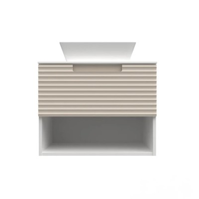 Pino Art Piedra konzolni ormarić je izrađen od najkvalitetnijeg pločastog medijapana i dolazi u kompletu sa umivaonikom