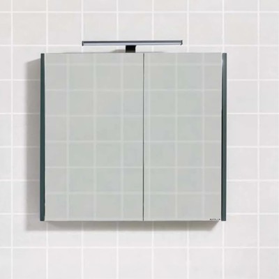 Ogledalo sa ormarićem Pino Art Atria je izrađeno od pločastog medijapana unikatne zelene boje