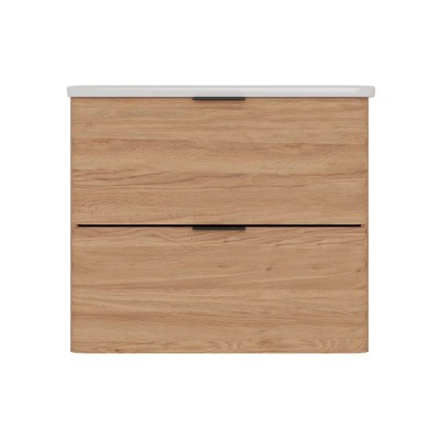 Pino Art Zen konzolni ormarić dolazi u kompletu sa keramičkim umivaonikom