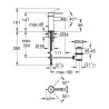 Baterija za bide Grohe Essence 24178001