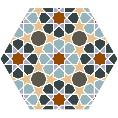 Hexagon granitne pločice za spoljnu i unutrašnju upotrebu Andalusi 28.5x33cm unikatnog dekorativnog dizajna