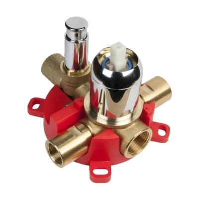 Herz 00368 ugradno telo za uzidne baterije za tuš kadu sa dva izlaza i prebacivačem