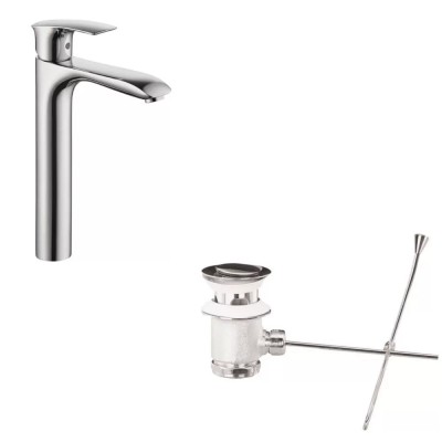 Herz Elite 00079 jednoručna visoka baterija sa podsklopom za nadgradni lavabo