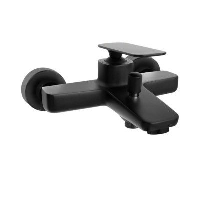 Herz Zen 00330B je zidna jednoručna baterija za kadu koja je izrađena od čistog mesinga u mat crnoj boji