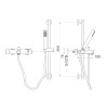 Termostatska baterija za kadu set Herz Fresh 00336 Termostatska baterija za kadu set Herz Fresh 00336