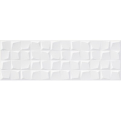 Zidne keramičke pločice RLV Geo Brillo 30x90cm su dekorativnog dizajna u čisto beloj boji