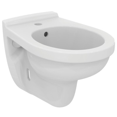 Konzolni bide Vidima čisto bele boje izrađen od kvalitetne keramike.