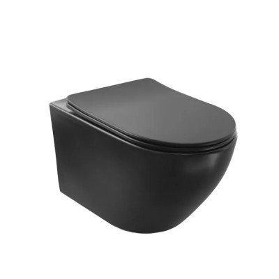 Konzolna WC šolja COPEN TORNADO sa softclose WC daskom od duroplasta - elegantna mat crna boja