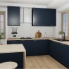 Granitine pločice BLANCO bela mat 60x60 - čisto bela pločica u kuhinjskom ambijentu
