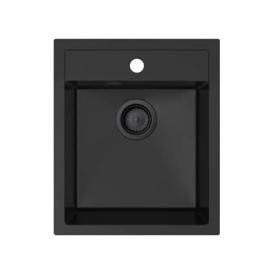 Granitna sudopera MILO ALPHA 43,5x51,5 - Lava stone (mat crna) boja