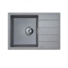 MILO METRO jednodelna granitna sudopera sa cedilom 62x44 - Diamond grey (siva) boja